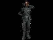 Shaundi Suit o Con Traje Tactico de Saints Row IV 4 MOVIMIENTO EN SUS CEJAS Y BOCA
